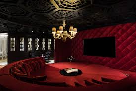 Incredible Media Room In A Suite For Doha S New Mondrian Hotel Hotel Interiors Luxe Interiors Marcel Wanders Interior