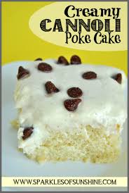 Cannoli Poke Cake Recipe
