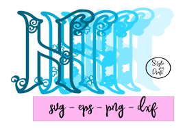 Download 3d Multilayer Letter H Graphic By Marian Patten Creative Fabrica In 2020 Lettering Multi Layering Graphic PSD Mockup Templates