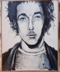 ORIGINAL OIL PAINTING, PORTRAIT OF A YOUNG MAN, Steven Corry, 2018,GAY ART  $53.50