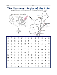 Free printable map of the unites states in different formats for all your geography activities. Northeast Region Of The United States Printable Handout Teaching Resources
