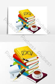 الكرتون coffeeeee كتاب عنصر تصميم القلم صور png ai تحميل مجاني pikbest pen design coffee and books design element