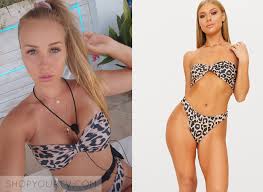 Love island australia is right around the corner, but ahead of its october 7th premiere date, confusion has arisen as to whether there'll be 10 or 11 contestants entering the villa on night one. Love Island Au Season 1 Week 6 Mac S Leopard Bikini Shop Your Tv