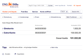 Since ing bought its first stake in diba back in 1998, the online bank has claimed the role of challenger in the german retail banking market. Online Banking Fur Girokonto Bei Banken Und Direktbanken