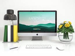 Download Imac Free Psd Mockup Computer Mockup Imac Mockup Desk