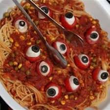 Eyeballs For Halloween Spaghetti Recipe Recipe Halloween Food For Party Fun Halloween Food Spaghetti Recipes