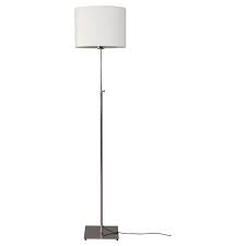 Alang Floor Lamp With Led Bulb Nickel Plated White Ikea Floor Lamp Metal Floor Lamps Led Bulb