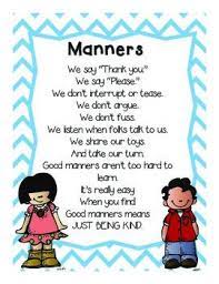 Positive Behavior Student Note Cards Manners Poem Preschool Poems Kids Poems Kindergarten Songs
