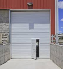 Overhead Commercial Garage Door With Pass Door Door Design Garage Doors Commercial Garage Doors