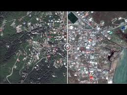 Hurricane Irma before and after , Parham, Tortola, British Virgin Islands,  Satellite images