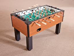 This table features 5/8 in. Atomic Gladiator Foosball Table Gopher Sport