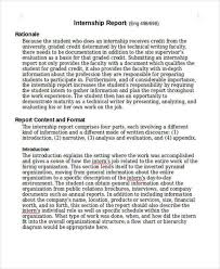 This statement will pave your way to the next content of the report. Internship Report Pdf For Accounting Student 13 Internship Student Report Templates