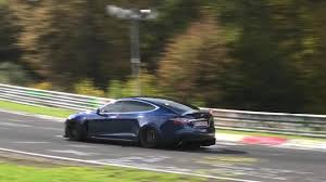 Tesla is already besting the porsche taycan's 7:42 time around germany's famed nürburgring.unofficially, that is. Tesla Model S Prototype Laps Nurburgring 30 Seconds Faster Than Porsche Taycan Report