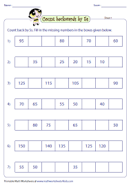 Image Result For Counting By 5s Worksheet Counting In 5s Worksheets Counting