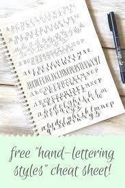 When you purchase through links on our site, we may earn an aff. 10 Simple Hand Lettering Styles Plus A Free Cheat Sheet Scribbling Grace Hand Lettering Worksheet Learn Hand Lettering Lettering Styles