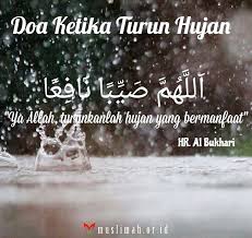 Doa Turun Hujan Hujan Kutipan Hujan Doa