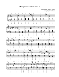 Adagio and largo realization arrangement from bwv 1021: Hungarian Dance No 5 By Johannes Brahms Piano Sheet Music Intermediate Level Piano Sheet Music Piano Sheet Piano Sheet Music Classical