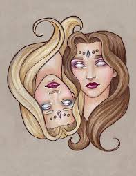 Gemini Goddess Print Mcbelbs Gemini Art Horoscope Art Astrology Art