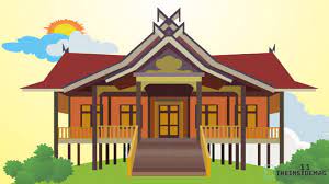 Rumah Adat Jambi Kajang Leko Fungsi Bentuknya
