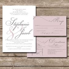 White Blush Pink Gray Wedding Invitation Suite Modern Script Handwritten Style Na Pink Grey Wedding Blush Pink Wedding Invitations Grey Wedding Invitations