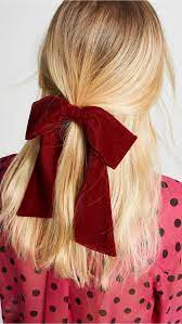 Every Fall Hair Accessory Trend To Buy For Fall Hands Down Autumn Hair Accessories Hair Scarf Styles Velvet Bow