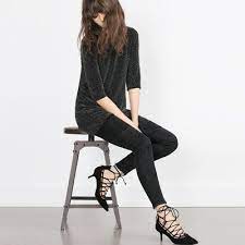 Imagen 2 De Salon Tacon Acordonado De Zara Shoes Pinterest