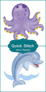 Looking for dolphin cross stitch designs and patterns to download? 2 Quick Stitch Child Baby Octopus Dolphin 5 Counted Cross Stitch Patterns 736902927755 Ebay