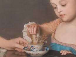 Jean-Etienne Liotard The Lavergne Family Breakfast, 1754  #jeanetienneliotard #artistforaweekjeanetienneliotard