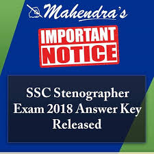 Ssc Stenographer Exam 2018 Answer Key Released Http Www Mahendraguru Com 2019 03 Ssc Stenographe Medical Examination Exam Answer Digital Strategy