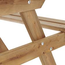 The back legs are harder to build than you'd believe and gettting the seat slats in was tough and there wasn't much space for a screwdriver (i wound up using a wrench). Agad Wooden Picnic Bench Diy At B Q