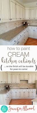 How To Paint Cream Kitchen Cabinets So The Finish Will Be Durable Cabinet Painting Tips From The Kitchen Remodel Cream Kitchen Cabinets New Kitchen Cabinets