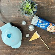 Easy Cinnamon Roll Waffles in the Dash Mini Waffle Maker - My Life and Kids