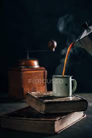 Check spelling or type a new query. Poring Hot Coffee In Enamel Cup On Old Shabby Books On Dark Background Espresso Coffee Pot Stock Photo 245917302
