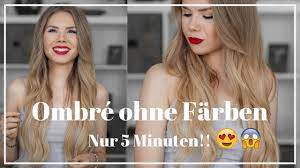 Ombre hair anleitung haare farben selber machen. Diy Ombre Balayage Hair Selber Machen Ohne Farben In 5 Minuten Therubinrose Youtube