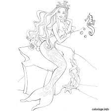 Barbie princesse, barbie sirène, barbie surfeuse…. Coloriage Barbie Sirene Dessin Barbie A Imprimer