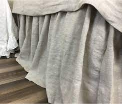 Maybe you would like to learn more about one of these? Amazon Com Natural Linen Dust Ruffle Linen Bed Skirt Available In Queen King Custom Drop Length Free Shipping Handmade
