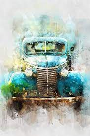 Free Image On Pixabay Car Old Car Watercolor Car Painting Watercolor Paintings Paintings Art Prints