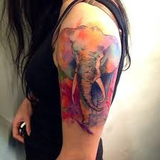 Instagram Media By Nomadinktw Watercolor Elephant By Resident Artist Ding Ding Nomad Nomadink Nomadin Tatuajes En Acuarela Elefantes Tatuajes De Elefantes
