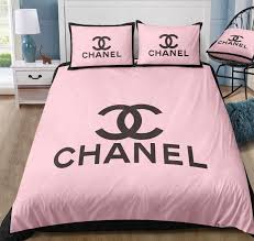 Chanel Bedding Set Chanel Duvet Cover And Pillowcases You Choose Between Light Pink Da In 2020 Chanel Bedding Designer Bed Sheets King Size Bedding Sets