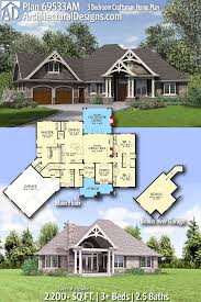 Find your family's new house plans with one quick search! Plan 69533am 3 Bedroom Craftsman Home Plan Craftsman House Plans House Plans Craftsman House