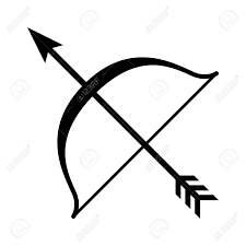 Bow And Arrow Archery Line Art Icon For Games And Websites Tatuagem Arco E Flecha Tatuagem De Flecha Flecha