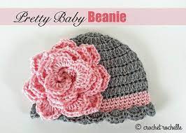 Quick And Easy To Make This Absolutely Beautiful Crochet Baby Beanie With Flower Is A Project Suitable Fo Crochet Hat Pattern Baby Girl Crochet Crochet Crafts