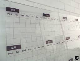 Custom Planner Whiteboards Wall Scrawl By Decently Exposed White Board Wall Planner Office Calendar