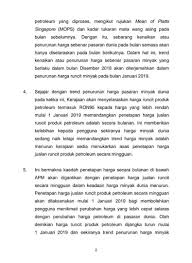 Perkembangan harga minyak mentah ($/bbl) januari 2018. Terkini Harga Minyak Akan Diselaraskan Setiap Minggu Mulai Januari 2019 Dikekalkan Pada Harga Siling Jika Harga Minyak Global Melambung