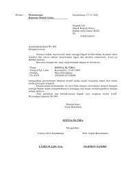 Sehingga cocok sekali untuk mendirikan usaha jadi modal awal yang dibutuhakn untuk mebagun usaha digtal ptinting yaitu rp. Contoh Surat Permohonan Bantuan Modal Usaha Ke Baznas