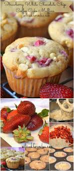 These Strawberry White Chocolate Chip Coffee Cake Muffins And Soft Moist And Loaded With Fresh Strawberries And White Chocolate Chips Muffins Strawberry W