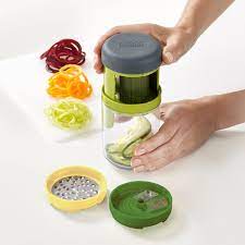 Joseph joseph spiro 3 in 1 stainless steel spiralizer | world market. Joseph Joseph Spiro Spiral Cutter Connox