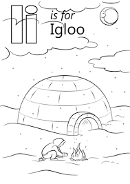 Letter I Is For Igloo Coloring Page From Letter I Category Select From 27516 Printable Crafts Of Cartoons N Letter I Crafts Abc Coloring Pages Coloring Pages