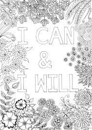 Positive thinking coloring book, affirmations, quotes coloring. Mindfulness Motivational Coloring Pages Novocom Top