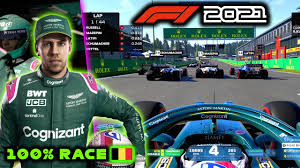 The countdown to f1® 2021 is on.this is f1® 2021. F1 2021 Gameplay 100 Race Sebastian Vettel Aston Martin At Belgium 110 Ai Youtube